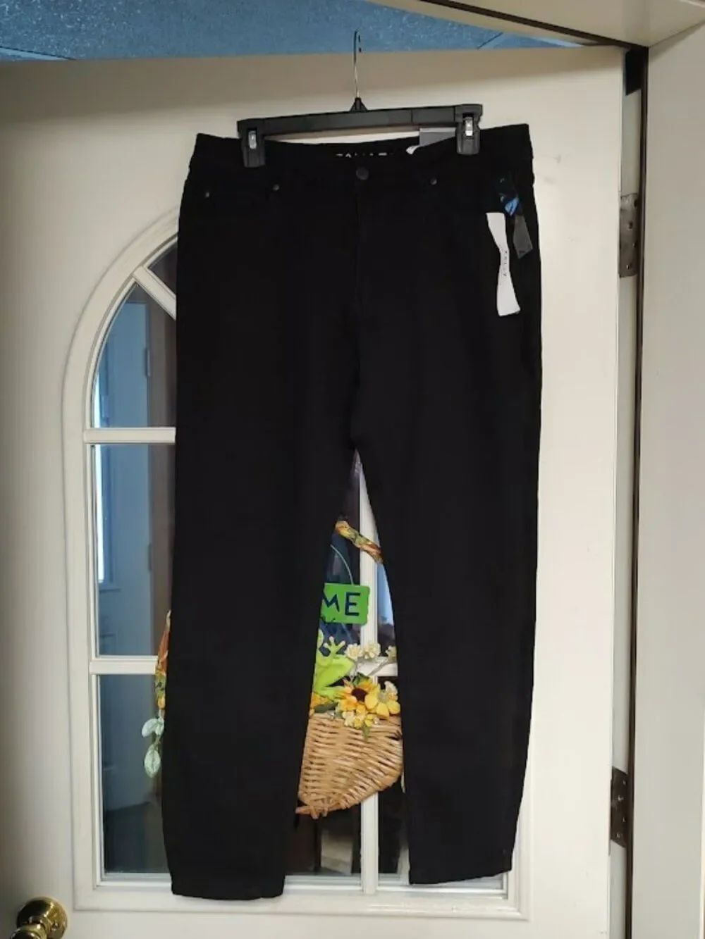 New Tahari Black Comfort Luxe Classic Skinny Mid Rise Jeans Size Women's 12/31